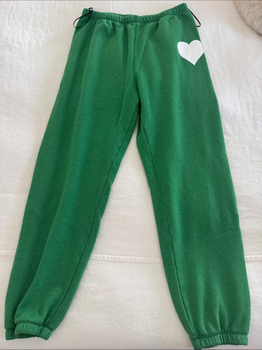 Cozy Kids Green Heart Joggers - Soft Everyday Sweatpants